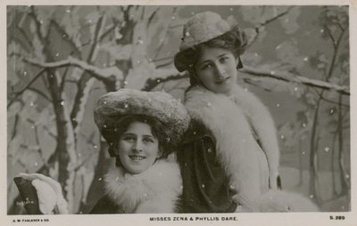 Misses Zena and Phyllis Dare by English Photographer